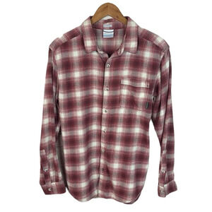 BF1274 Men’s Columbia Regular Fit Plaid Flannel Outdoor Button Down Shirt M